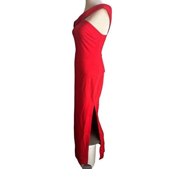 Likely Dress 4 Red Darrah Off Shoulder Long Double Slit Evening Gown Formal Maxi - Picture 5 of 8